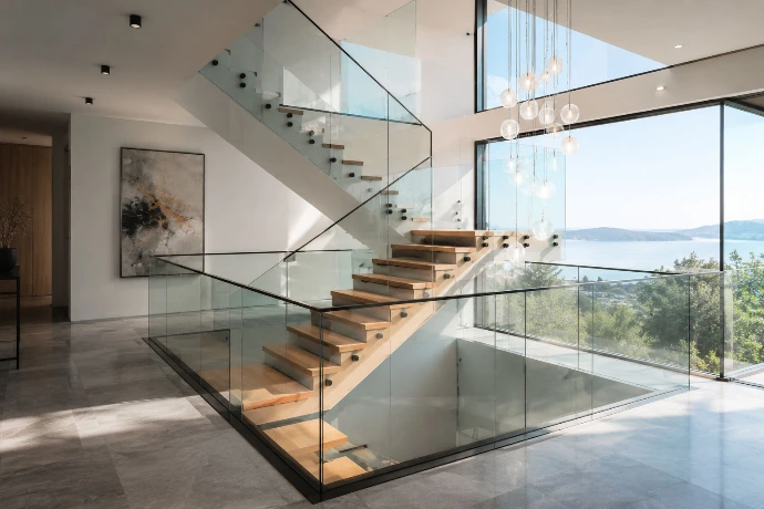 NexaGlaze composite balustrade panels on a residential deck